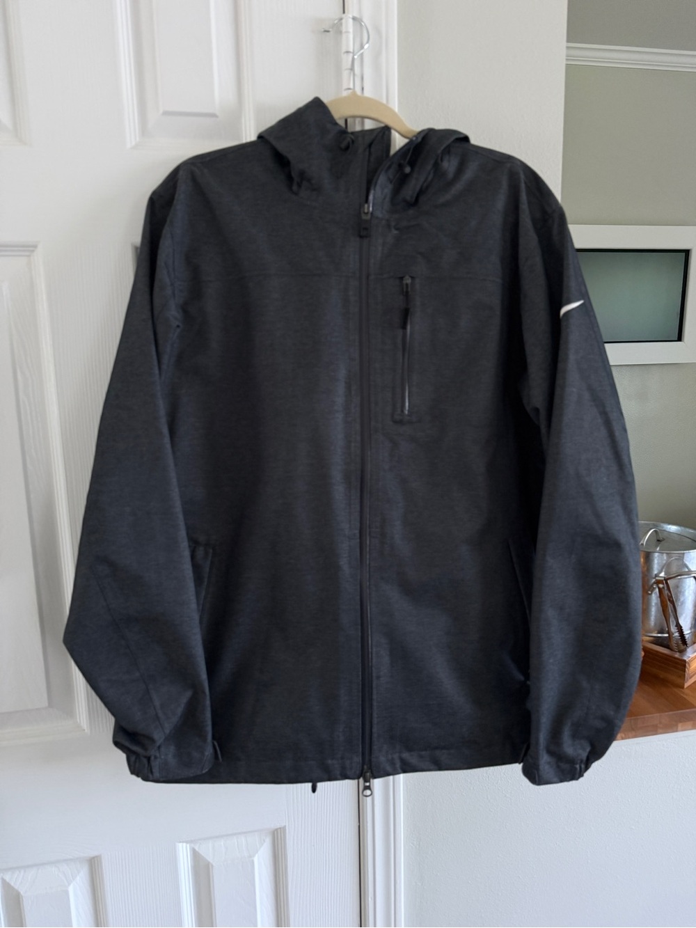 Nike Storm Fit Men's Hooded Rain Jacket - Charcoal with Matching Pants